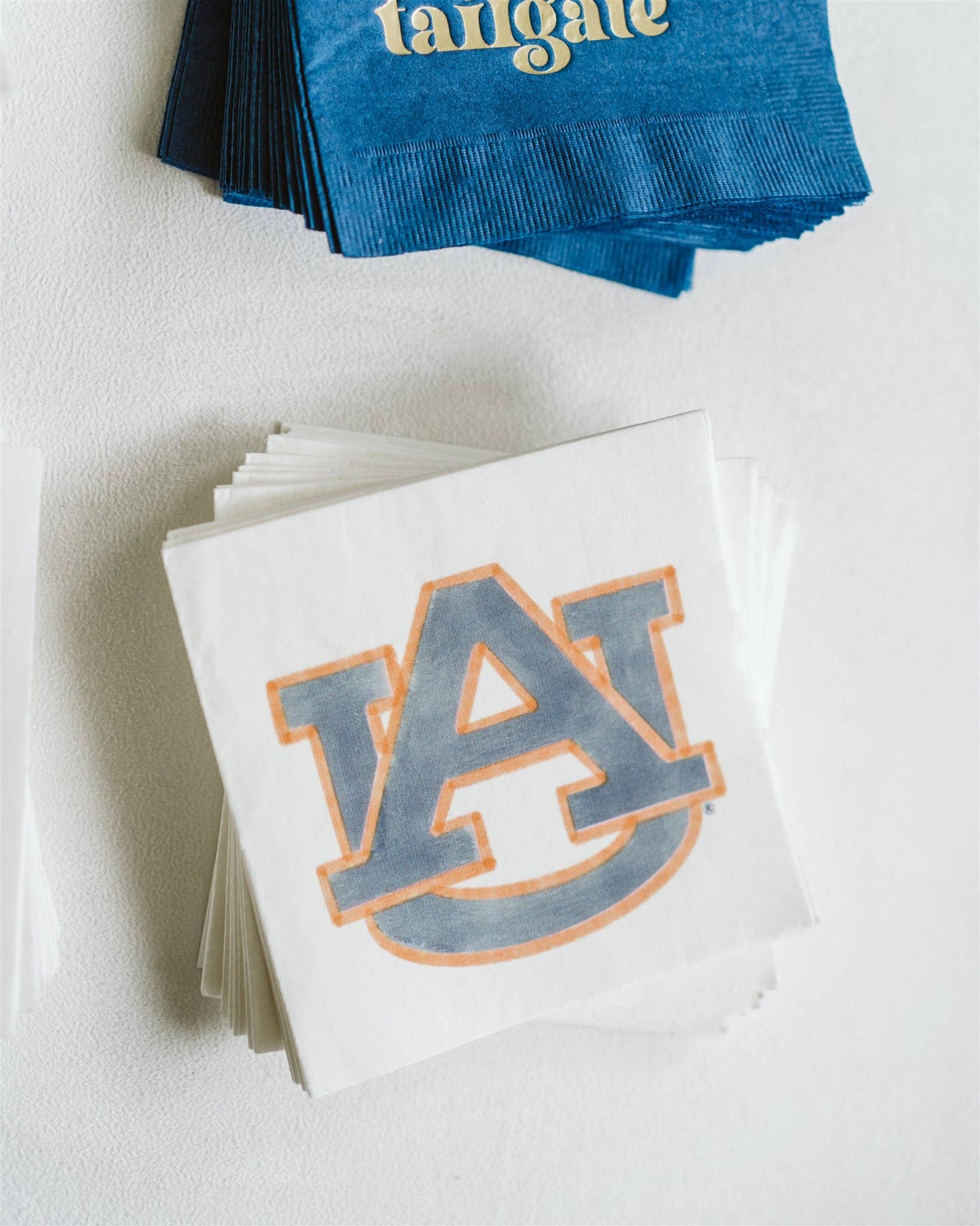 Auburn AU Logo Watercolor Cocktail Napkins