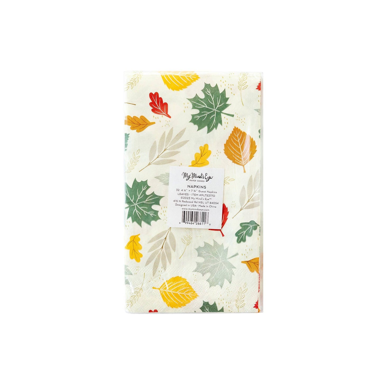 Scattered Leaves Paper Dinner Napkin