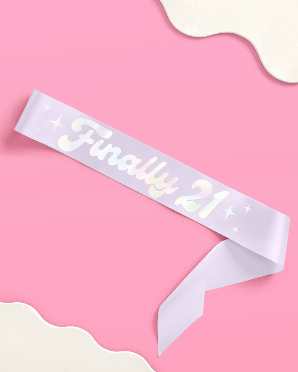 "Finally 21" Lavender Birthday Party Sash