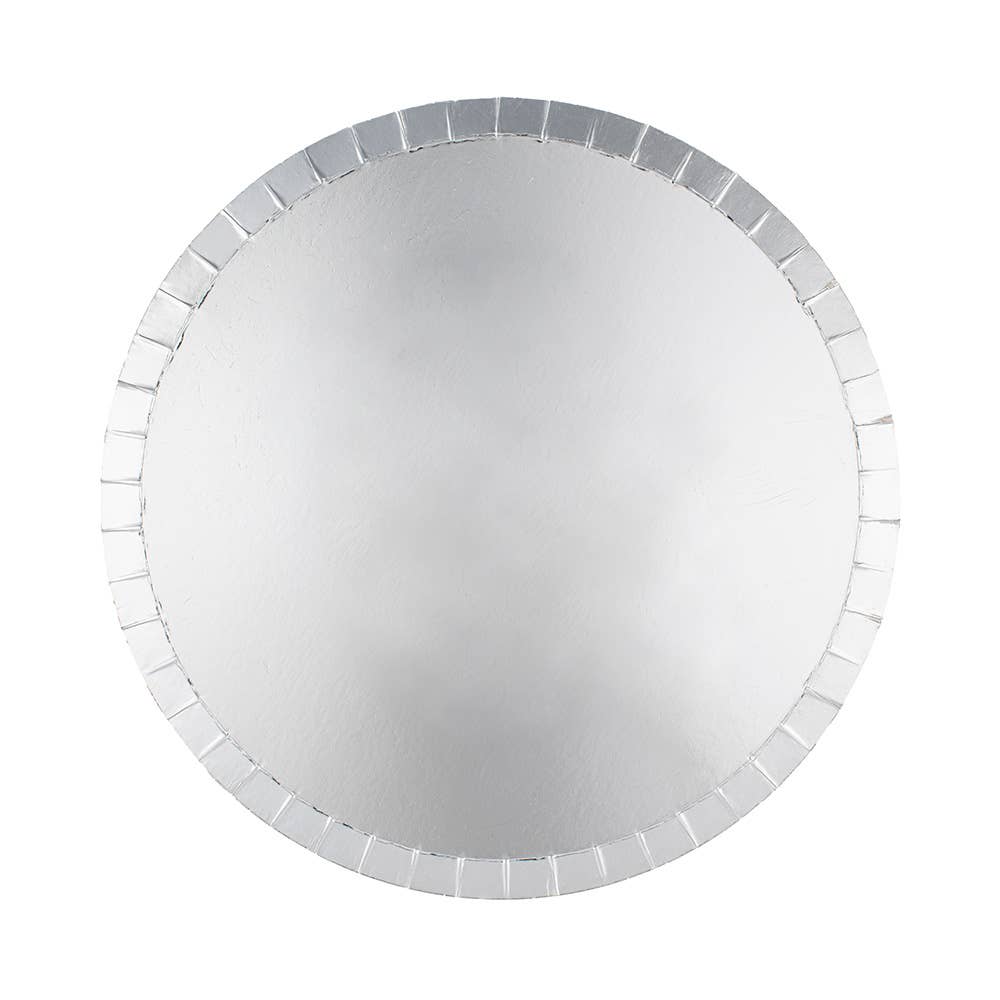 Dinner Plates: Metallic Silver