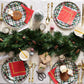 Cocktail Napkins: Dark Red Brushstroke