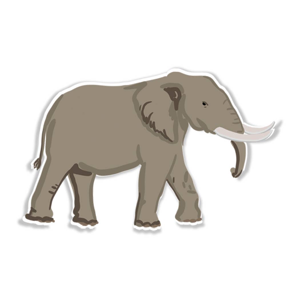Vinyl Elephant Sticker – Pop & Pour Party Co