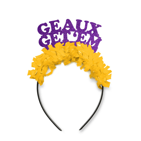 Party Headband: "Geaux Get 'Em"