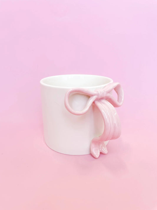 Pink Bow Ceramic Coffee Mug