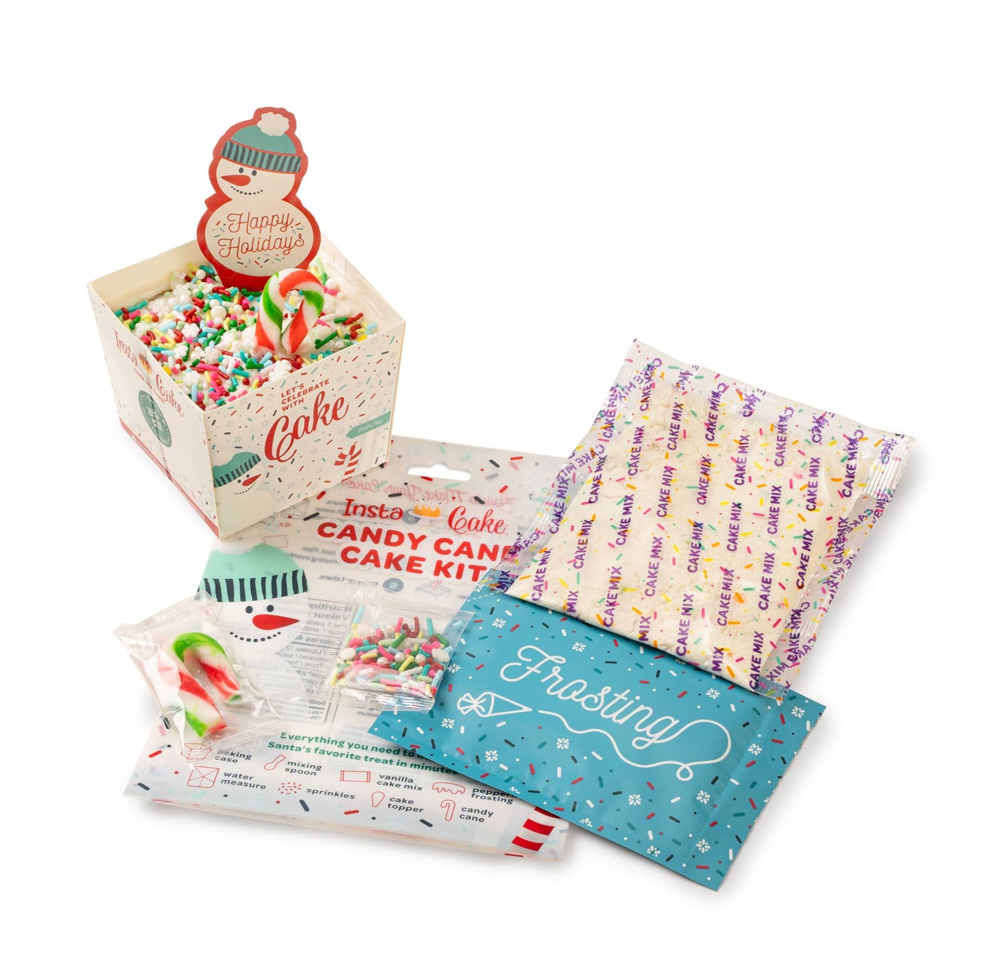 Holiday Candy Cane Cake Kit with Candy Cane Frosting