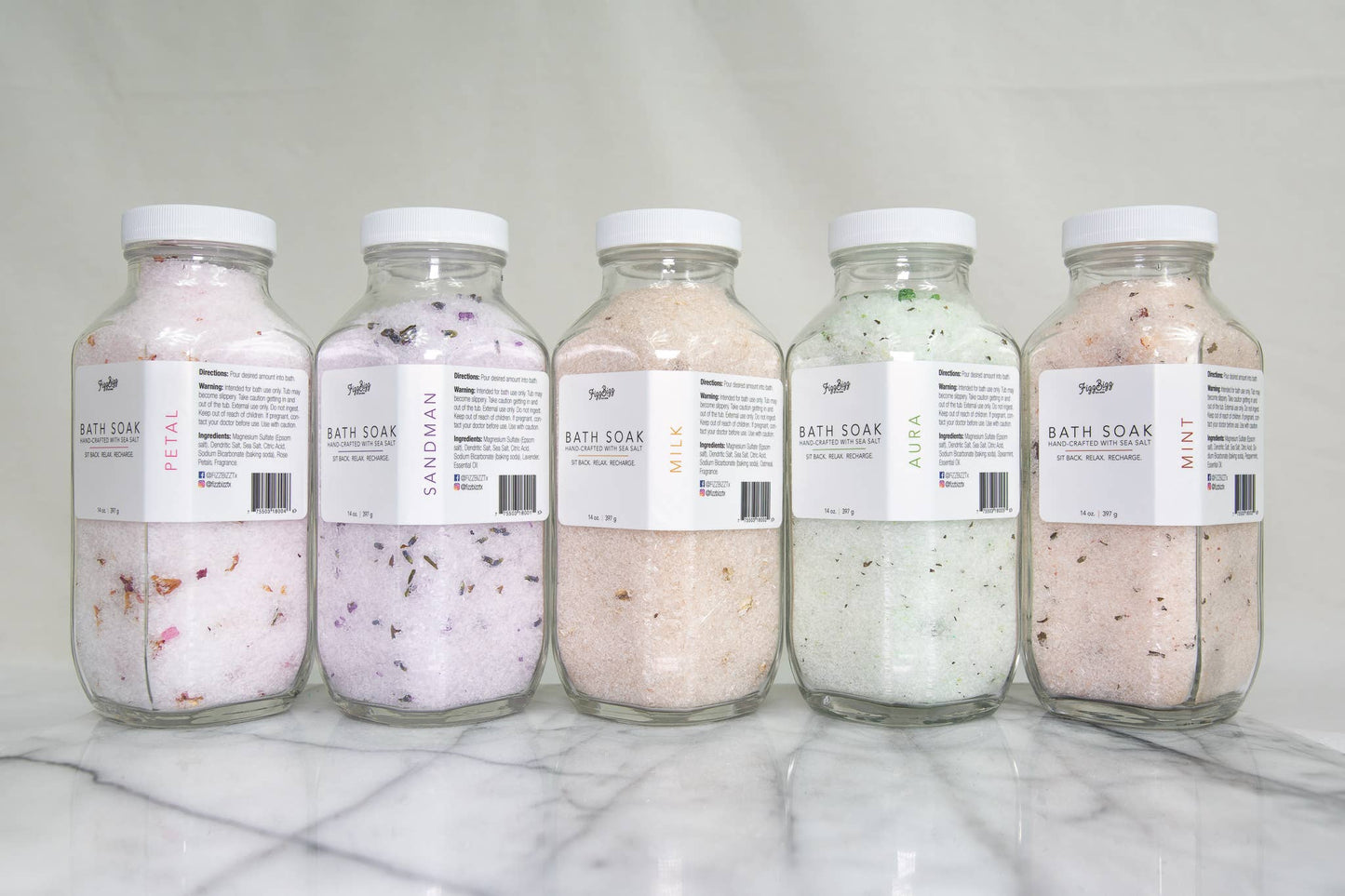Premium Bath Salts: Petal