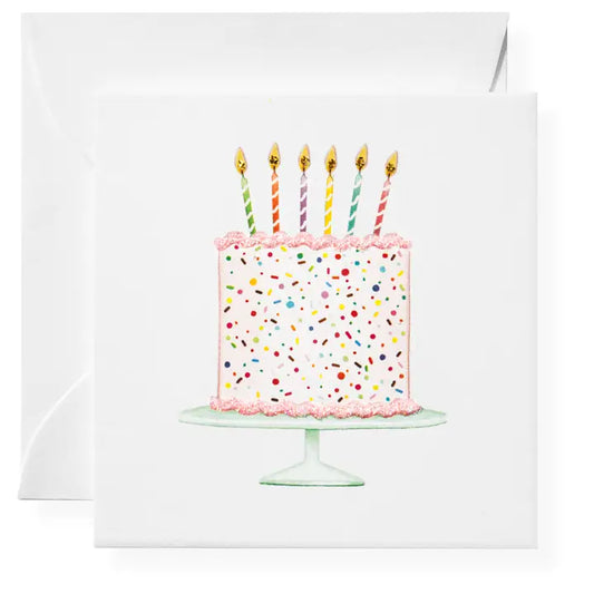 Happy Birthday Cake Gift Enclosure Card