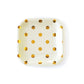 Cream Polka Dot Square Plates