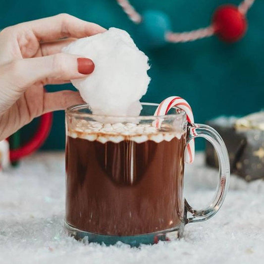 Peppermint Hot Cocoa Cotton Candy Drink Bombs