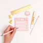 Today's 3 Tasks Memo Pad