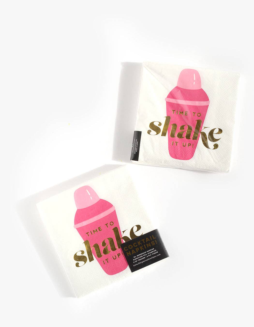 "Time to Shake It Up" Cocktail Napkins