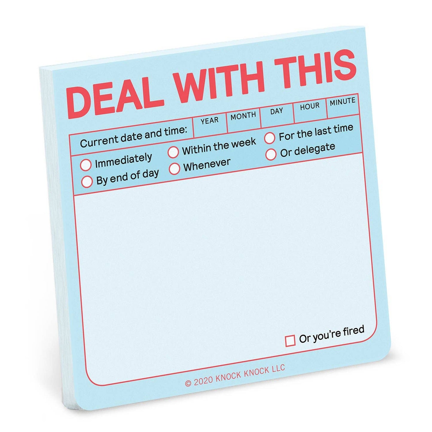 "Deal with This" Sticky Note (Pastel Version)