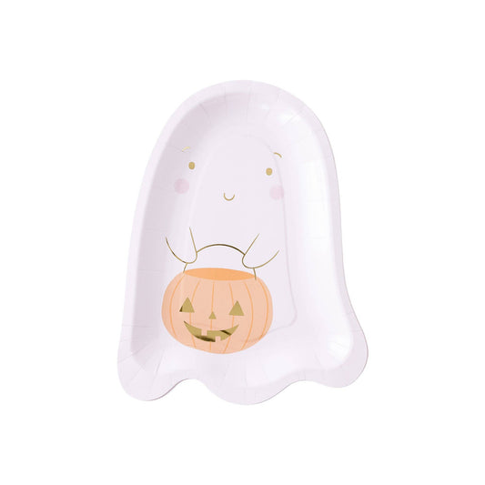 Trick or Treating Ghost Shaped Plate