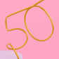 Gold 50th Birthday Straw