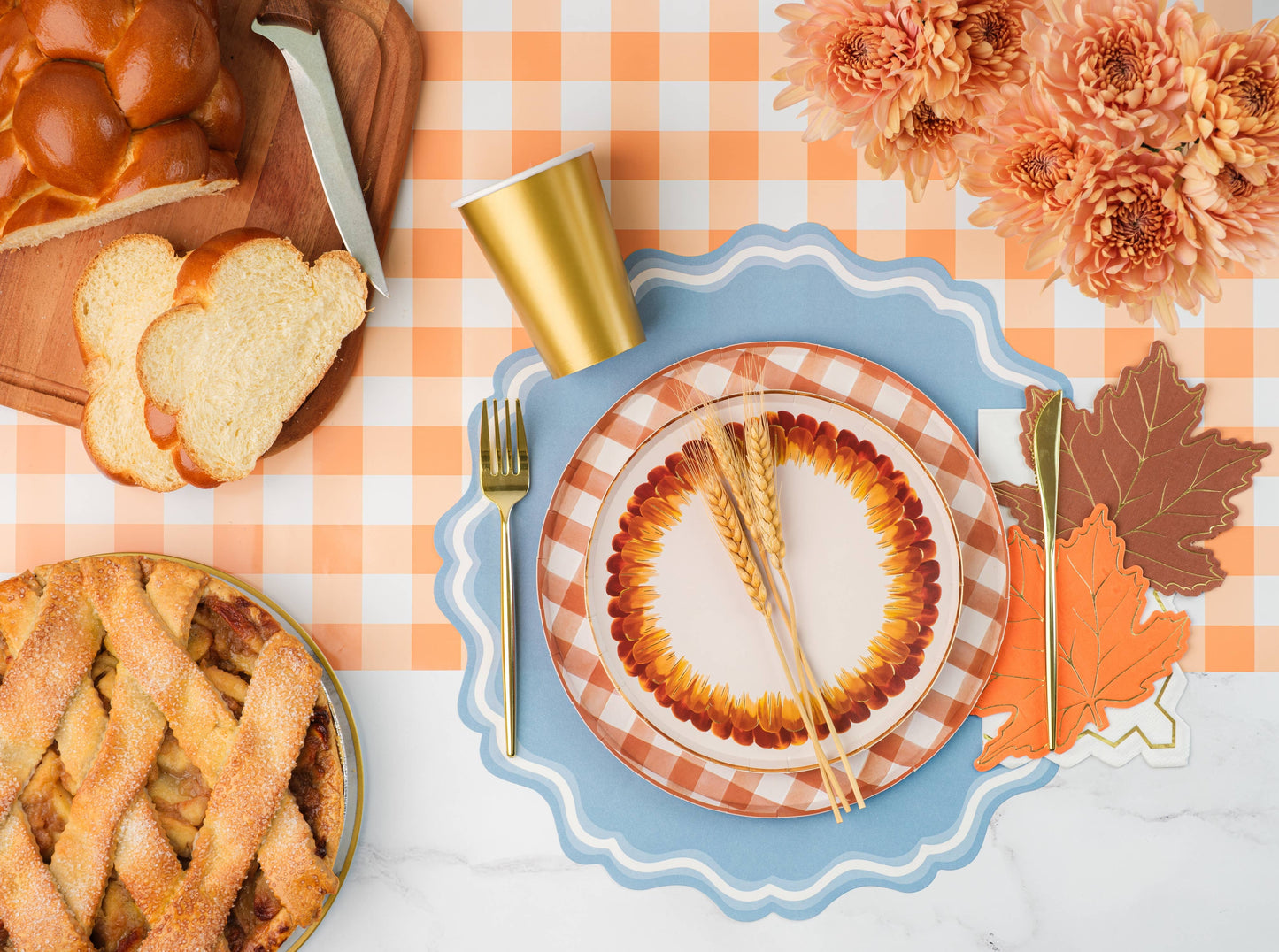 Gatherings by Curated Paperie - Die Cut Autumn Leaf Shaped Beverage Napkin