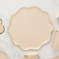 Champagne Scalloped Paper Plates
