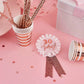 Rose Gold Milestone Birthday Badge Personalised With 1 Stick