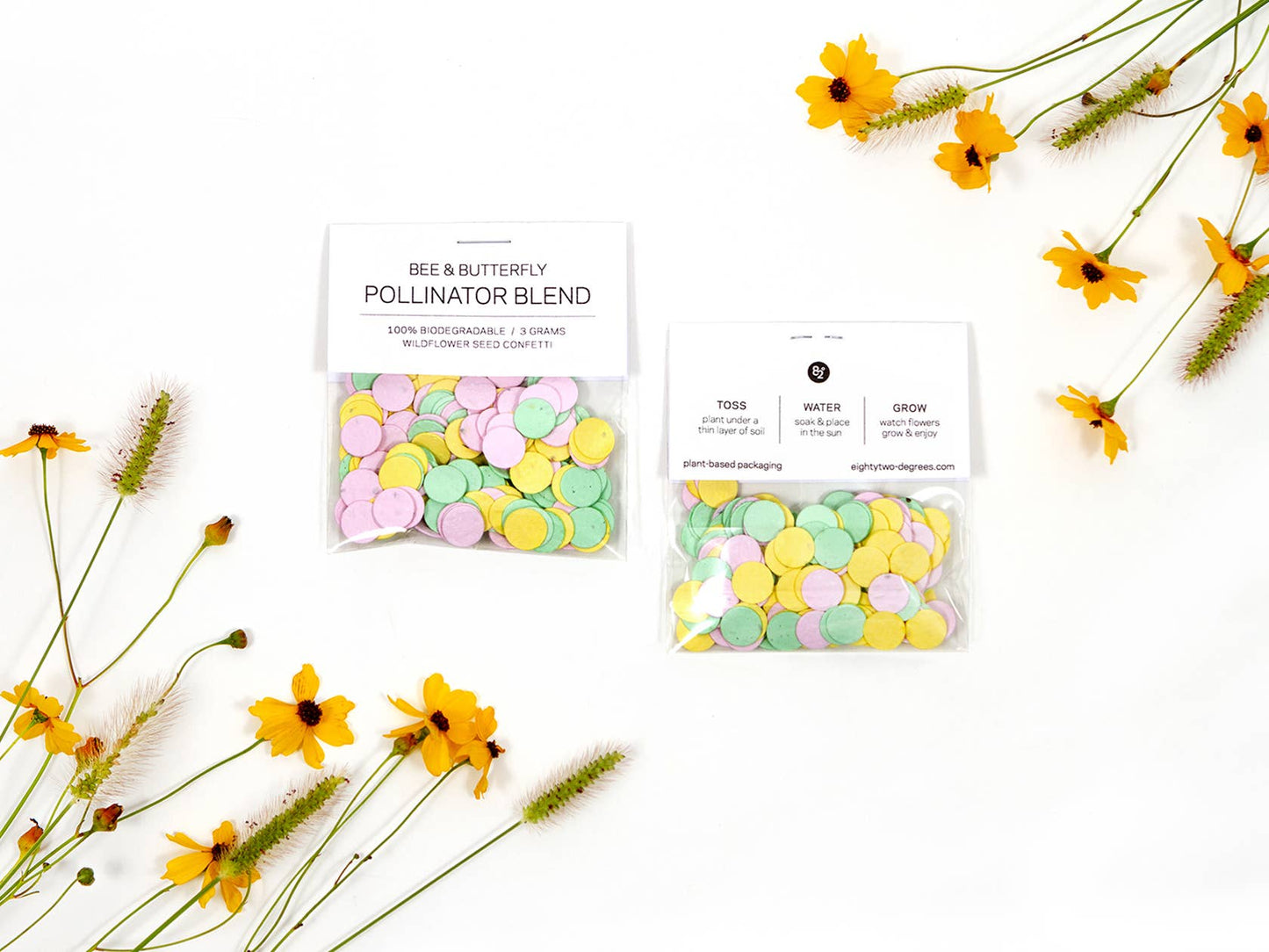 Wildflower Seed Confetti Refill: Lemon/Mint/Pink