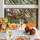 Paper Table Runner: Gold Plaid