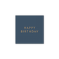 Midnight Blue Signature "Happy Birthday" Cocktail Napkins