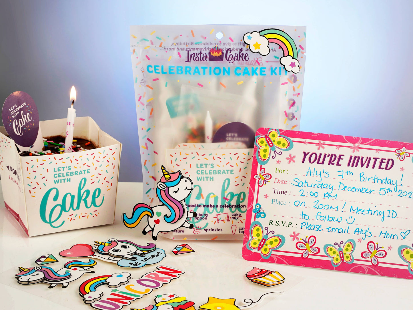 InstaCake Celebration Cake Kit: Vanilla Confetti