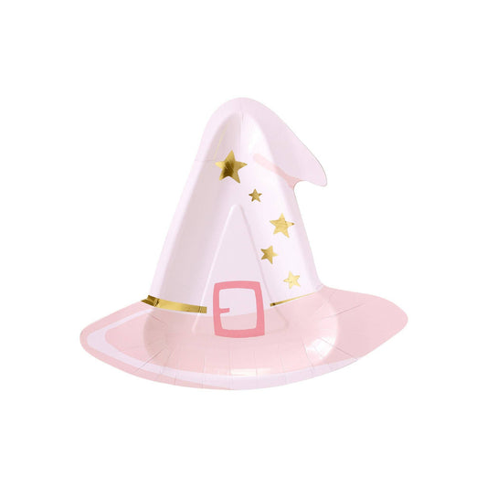 Pink Witch Hat Shaped Plate