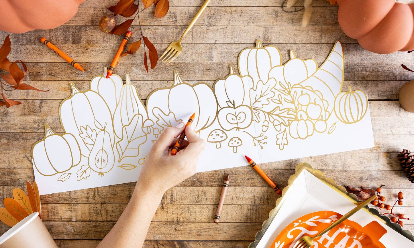 Thanksgiving Centerpiece Coloring Activity