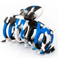 Small Blue, Black & White Hair Clip