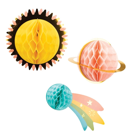 Hanging Honeycomb Planets Set