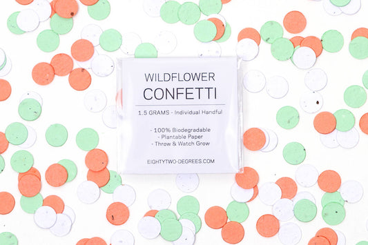 Mini Wildflower Seed Confetti Refill: Frost/Coral/Mint