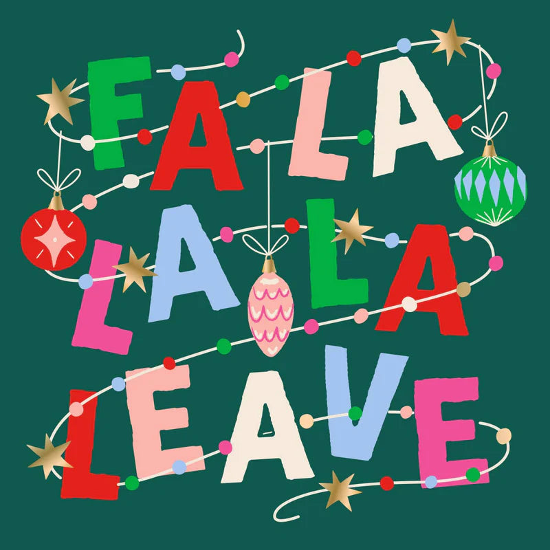 Fa La La La Leave Cocktail Napkins