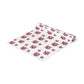 Crimson and White Disco Ball Paper Table Runner
