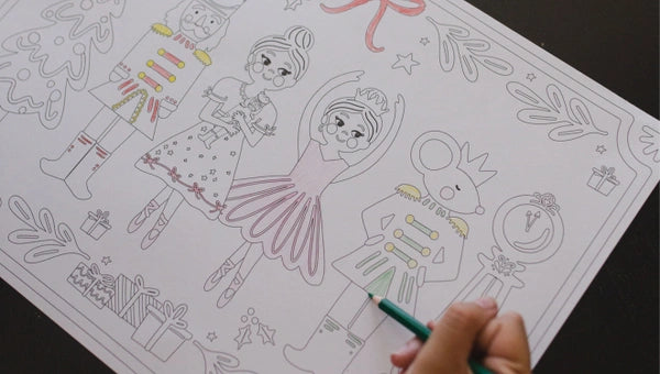 The Nutcracker Coloring Placemat Pad