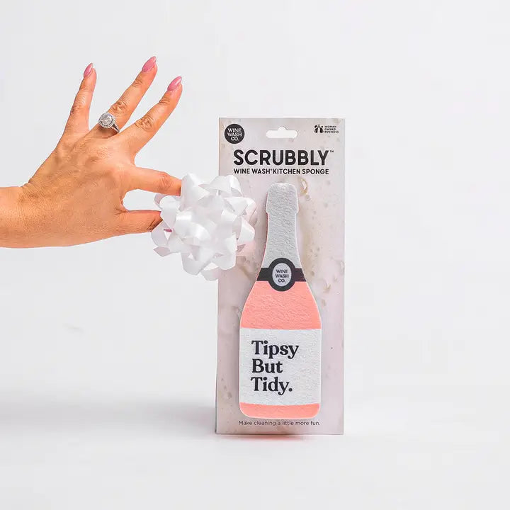 "Tipsy but Tidy" Scrubbly™ Kitchen Sponge