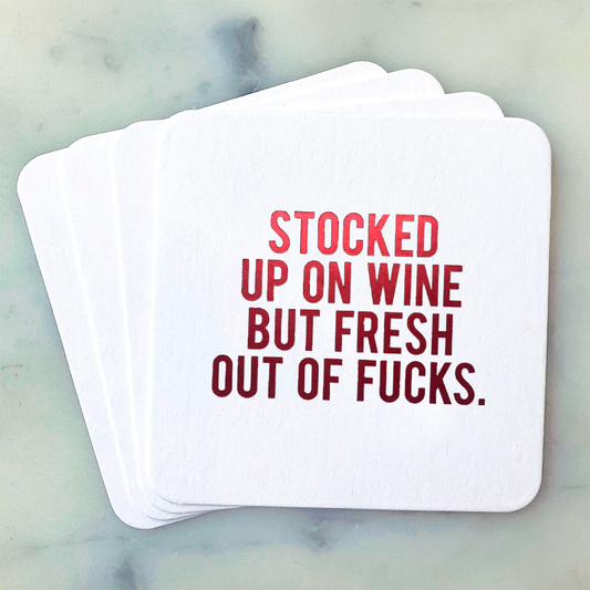 Paper Coasters: Stocked Up