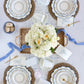 Blue Pembroke Flower Paper Disposable Dinner Napkin
