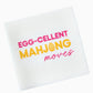 "Egg-cellent Mahjong Moves" Cocktail Napkins