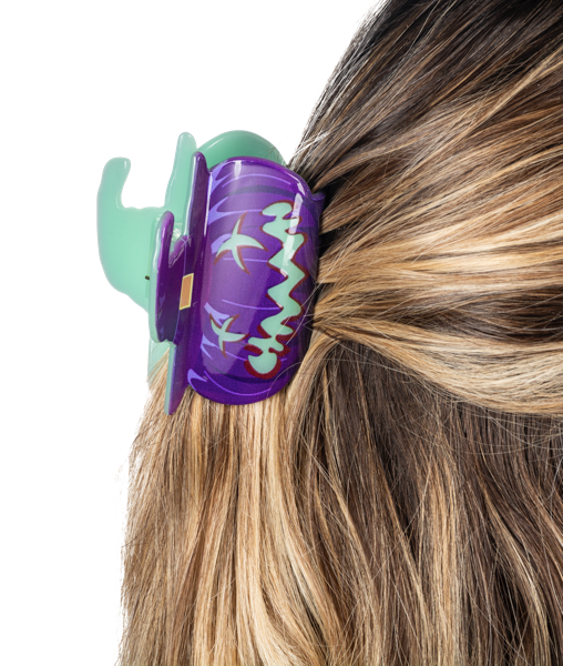 Glow-in-the-Dark Jack-O'-Lantern Hair Clips (Multiple Color Options)
