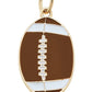Enamel Football Charm