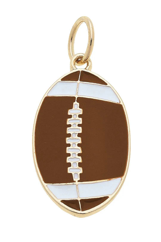 Enamel Football Charm