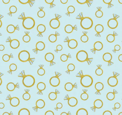 Beau Bottles Blue Engagement Ring Bottle Wrap (Veuve Edition)