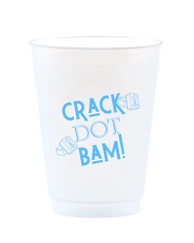 Crack Dot Bam Mahjong Reusable Frost Flex Cups