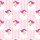 Pink Retro Santa Wrapping Paper (Roll of 3 Sheets)