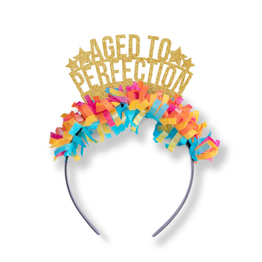 Party Headband: Aged to Perfection - Multi/Gold