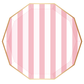 Petal Pink Signature Cabana Stripe Plates