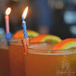 Multicolor Celebration Candle Clips