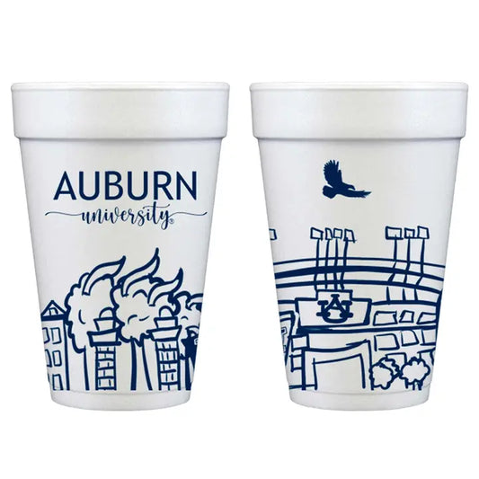 Foam Cups: Auburn Univeristy Skyline