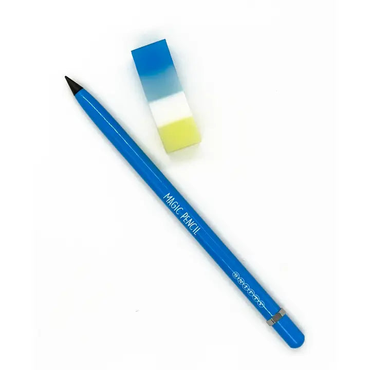 Magic Pencil & Eraser Set: Blue