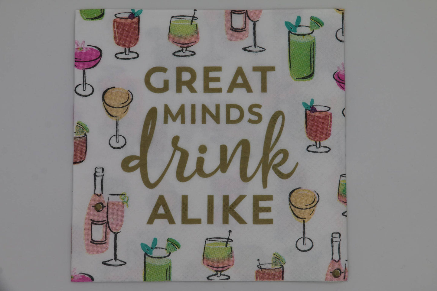 Cocktail Napkins: Great Minds Think Alike