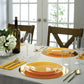 Plastic Dinner Plates: Yellow • Gold